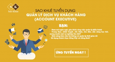 Sao Khuê tuyển dụng vị trí Quản lý dịch vụ khách hàng